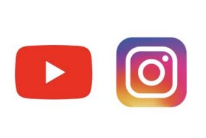 YouTube and Instagram logos
